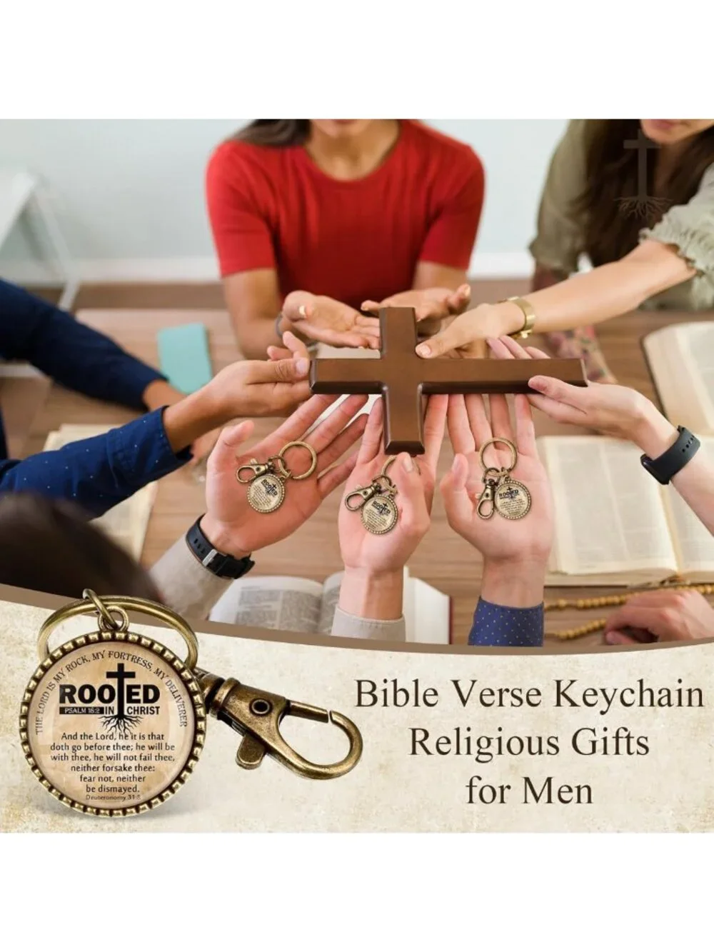 Religious Keychain Gifts for Men | Bulk Christian Accessories & Inspirational